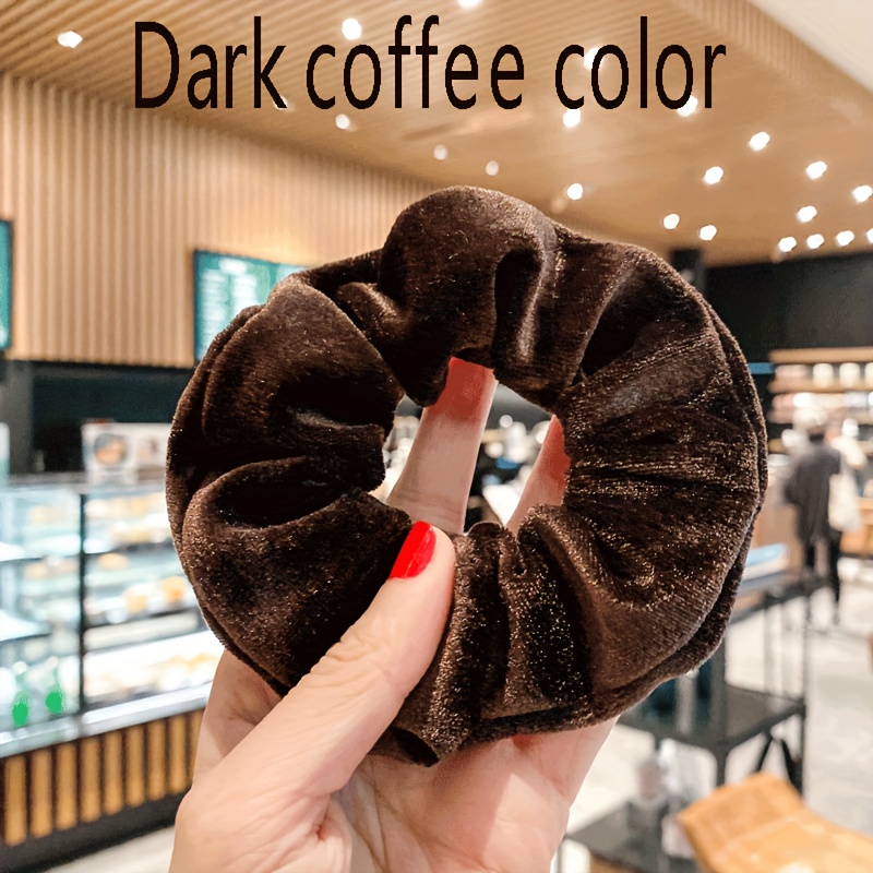 Hair Tie Velvet - 1 piece French retro velvet scrunchie,
