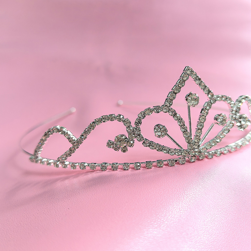 Women Accessories Aesthetic - Silver Color Rhinestone Bridal Crown Luxury