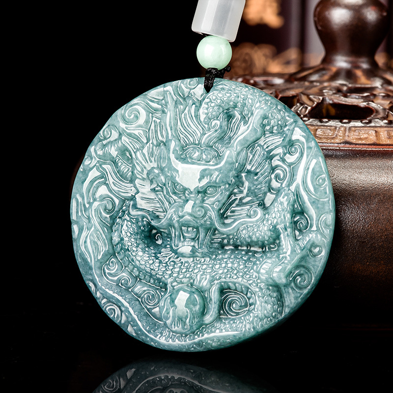 Women'S Accessories Jewelry - Burmese Jadeite Dragon Pendant Necklace Gifts