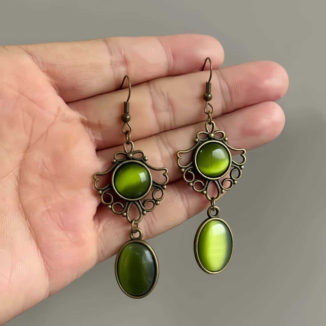 Women'S Victorian Era Accessories - Retro Victorian Era Hollow-out Lace Green