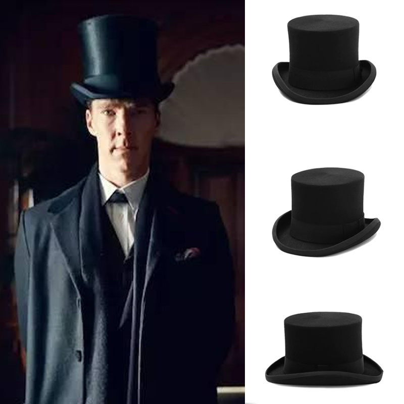 Women'S Victorian Era Accessories - Classic Wool Felt President Hats Equestrian