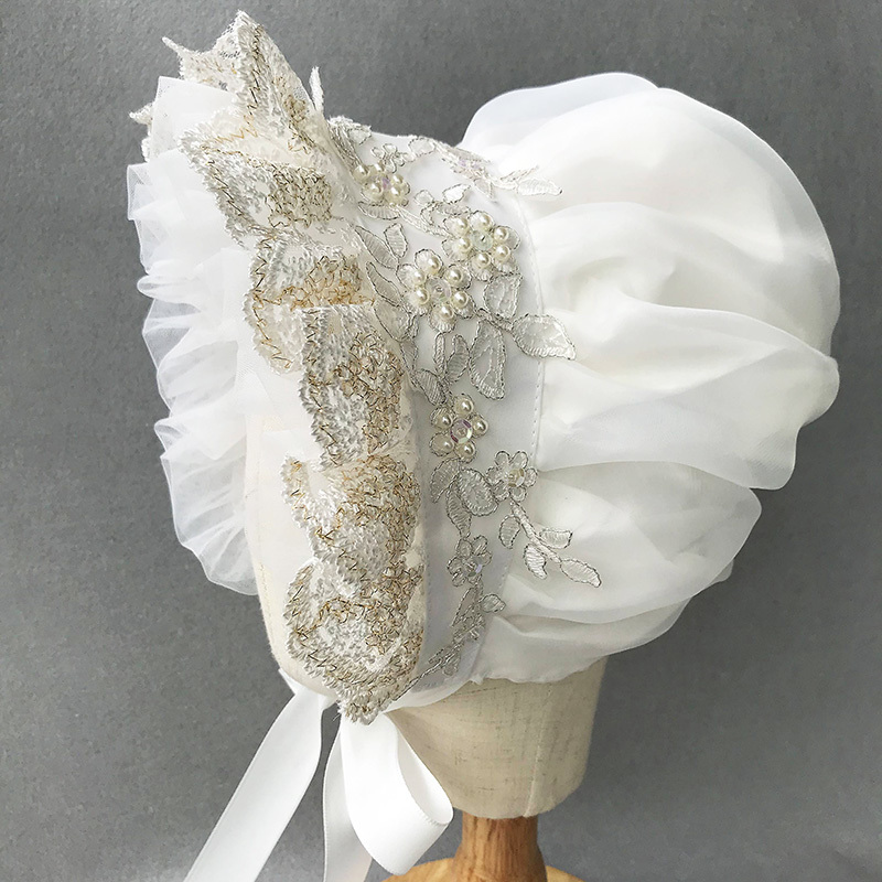 Women'S Victorian Era Accessories - Victorian Bonnet Ruffles Village Cap Lolita