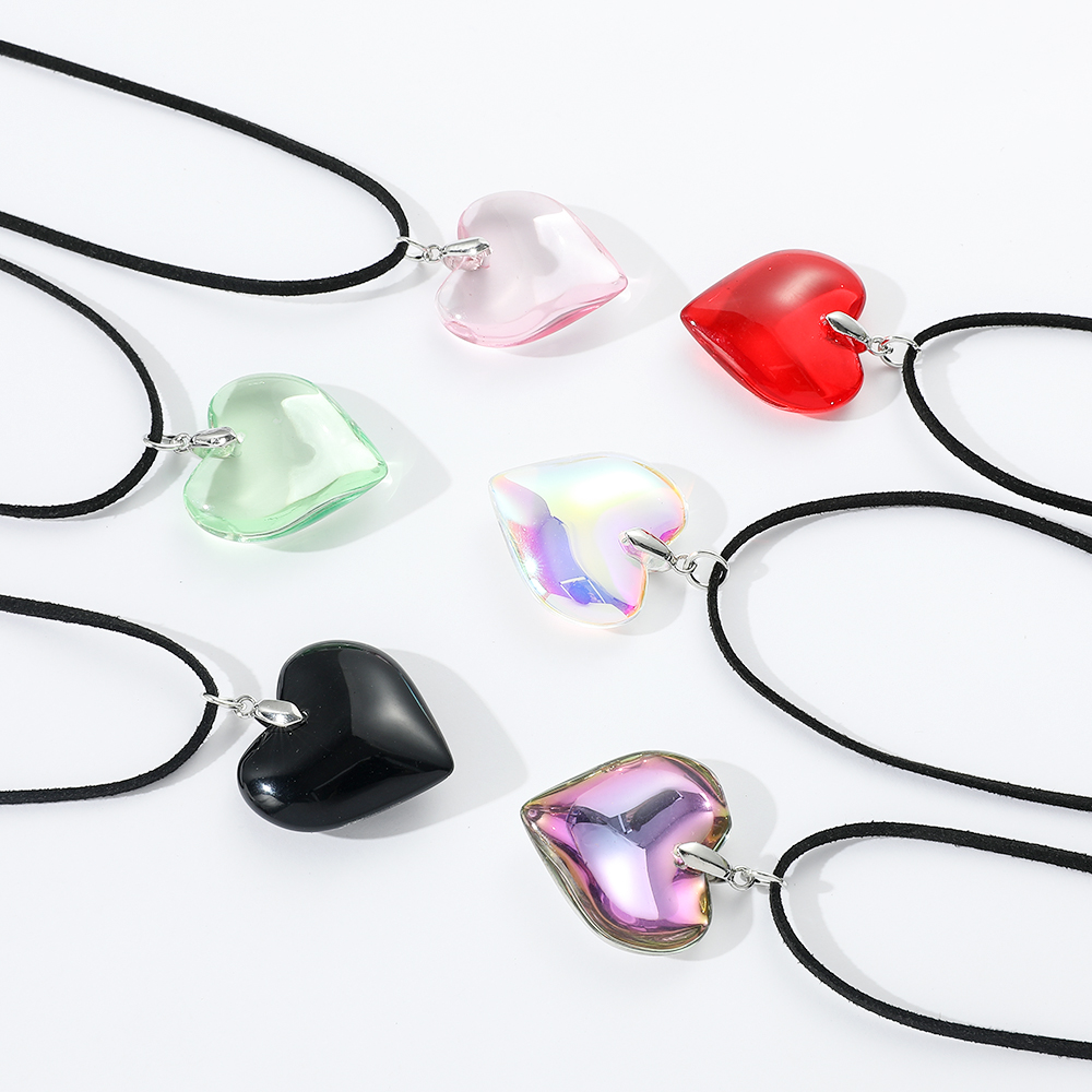 Women Accessories Chain - Double Layered Simple Bow Crystal Heart-Shaped