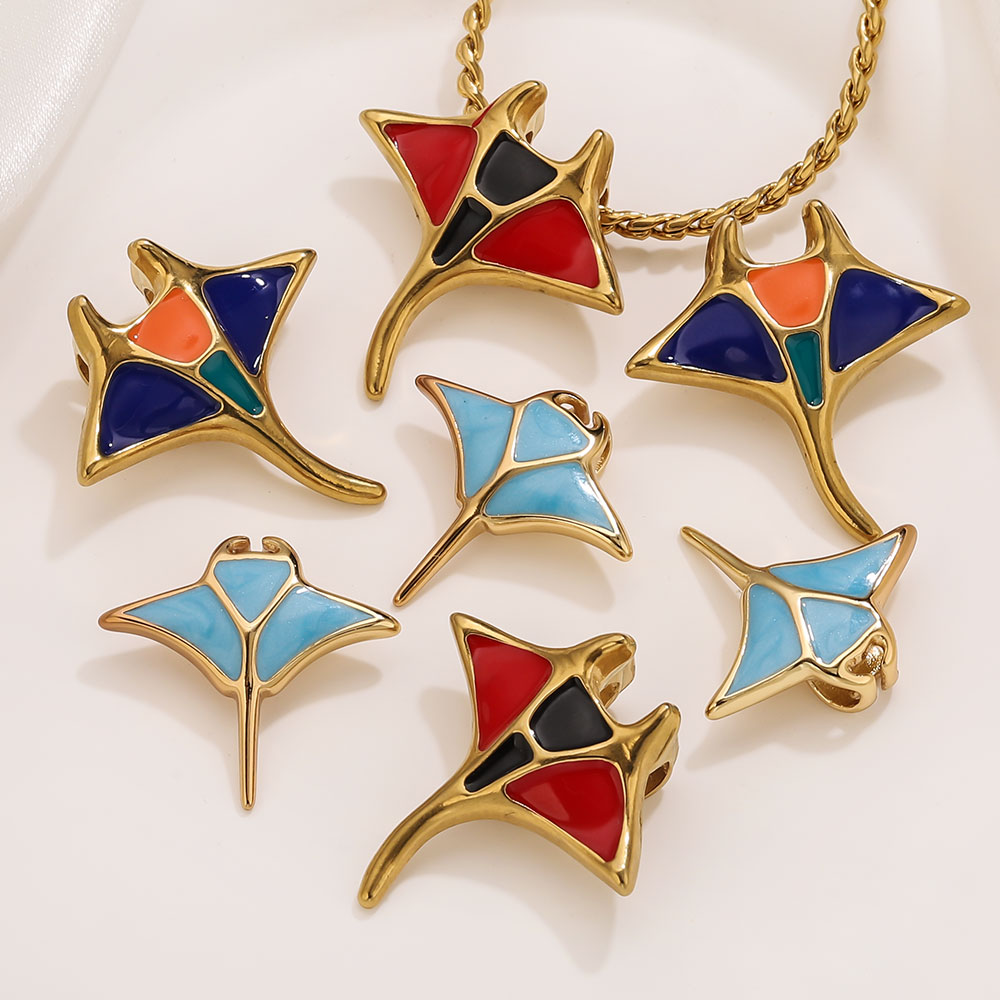 Women'S Accessories Manufacturers - 1Pcs Stainless Steel Charms Enamel Devil