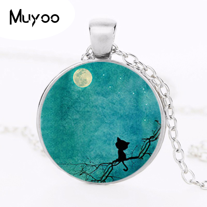Black Cat Logo Pendant Necklac - Women Jewelry Accessories For Black Dress ulasan dan harga