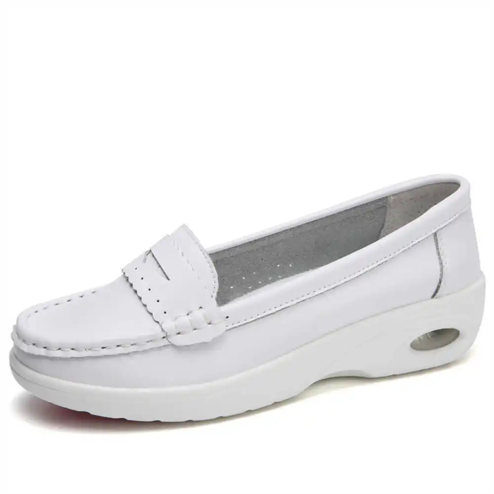 Thick Sole Slipon White Traine - Women Accessories Brand Name ulasan dan harga