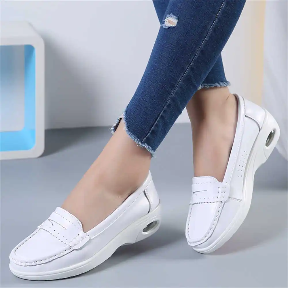 Thick Sole Slipon White Traine - Women Accessories Brand Name ulasan dan harga