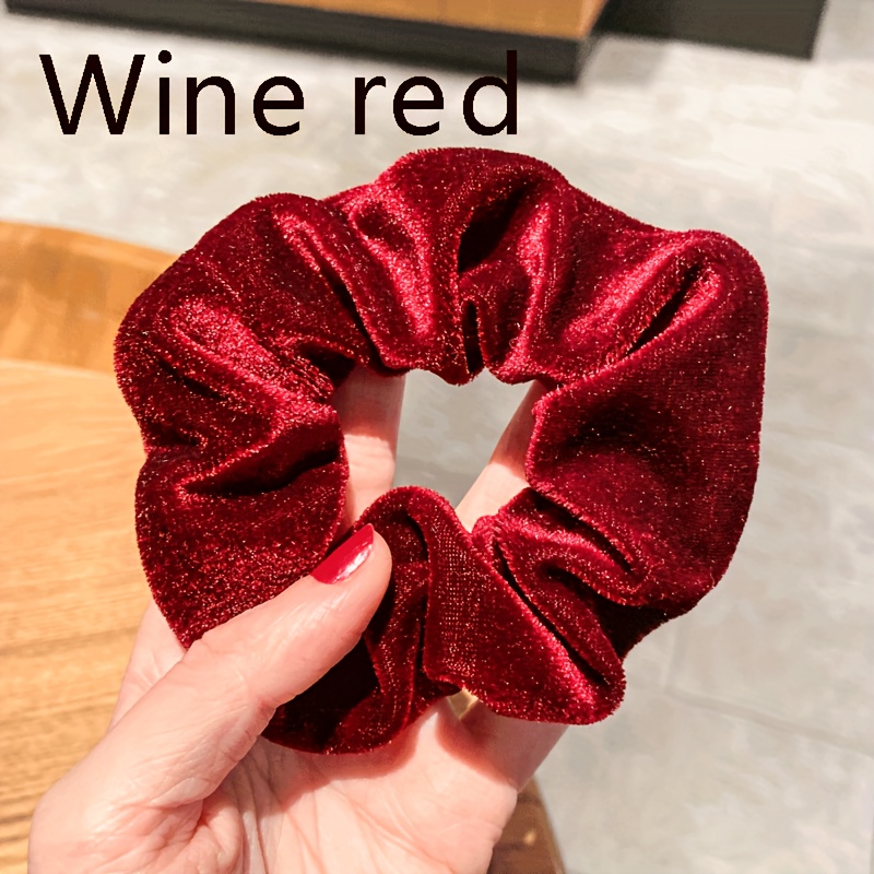 1 piece French retro velvet sc - Hair Tie Velvet ulasan dan harga