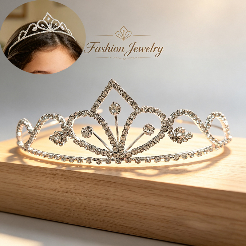 Silver Color Rhinestone Bridal - Women Accessories Aesthetic ulasan dan harga