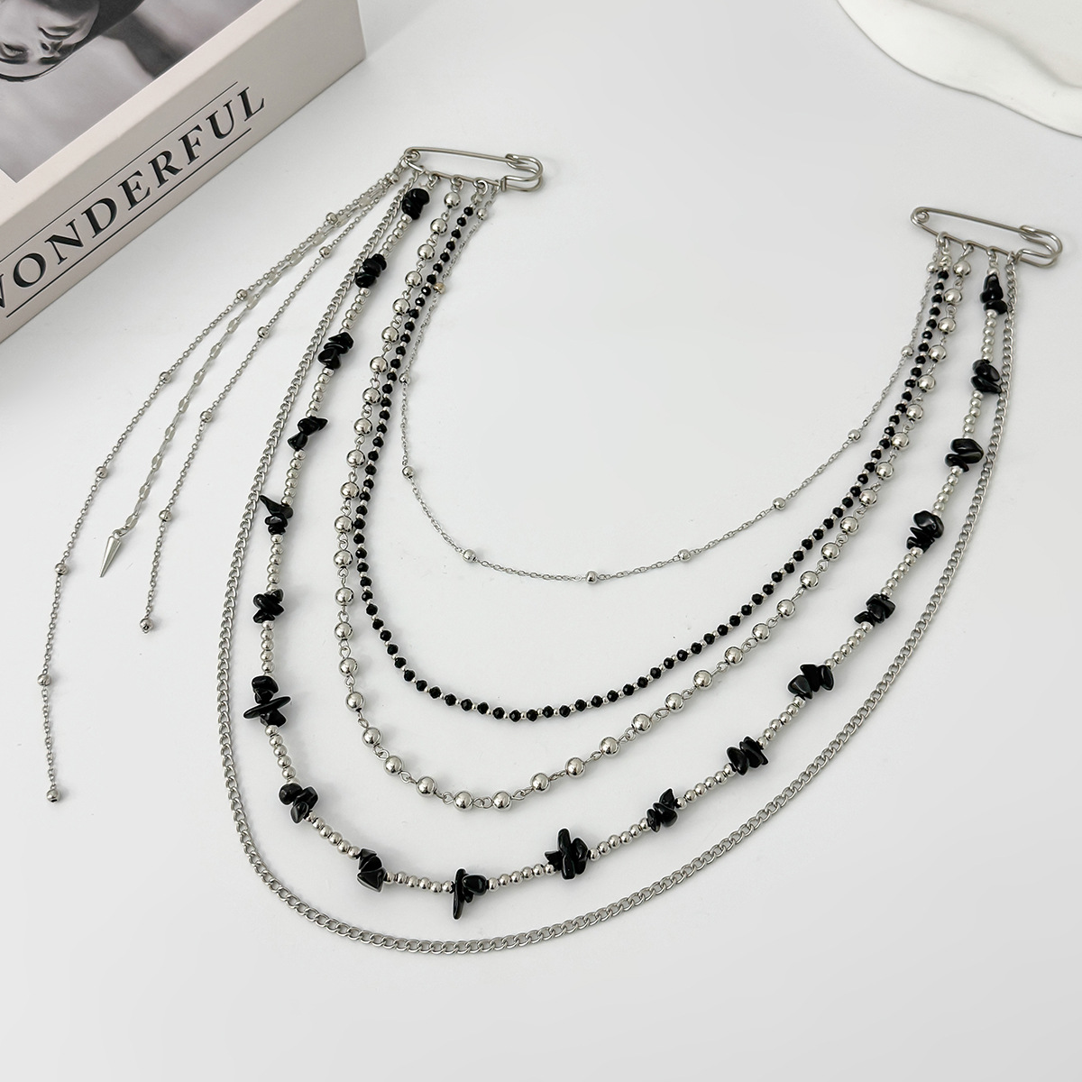 Punk Hip Hop Long Crystal Broo - Women'S Accessories Jewelry ulasan dan harga