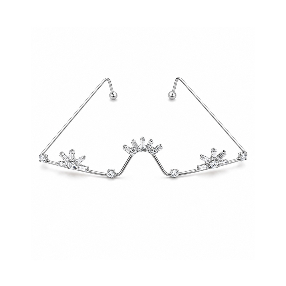 New Rhinestone Rimless Decor G - Women Accessories Chain ulasan dan harga