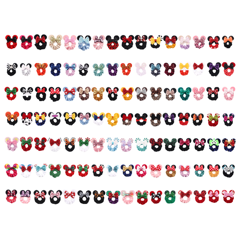 1pc Mouse Ears Hair Scrunchies - Hair Tie Velvet ulasan dan harga