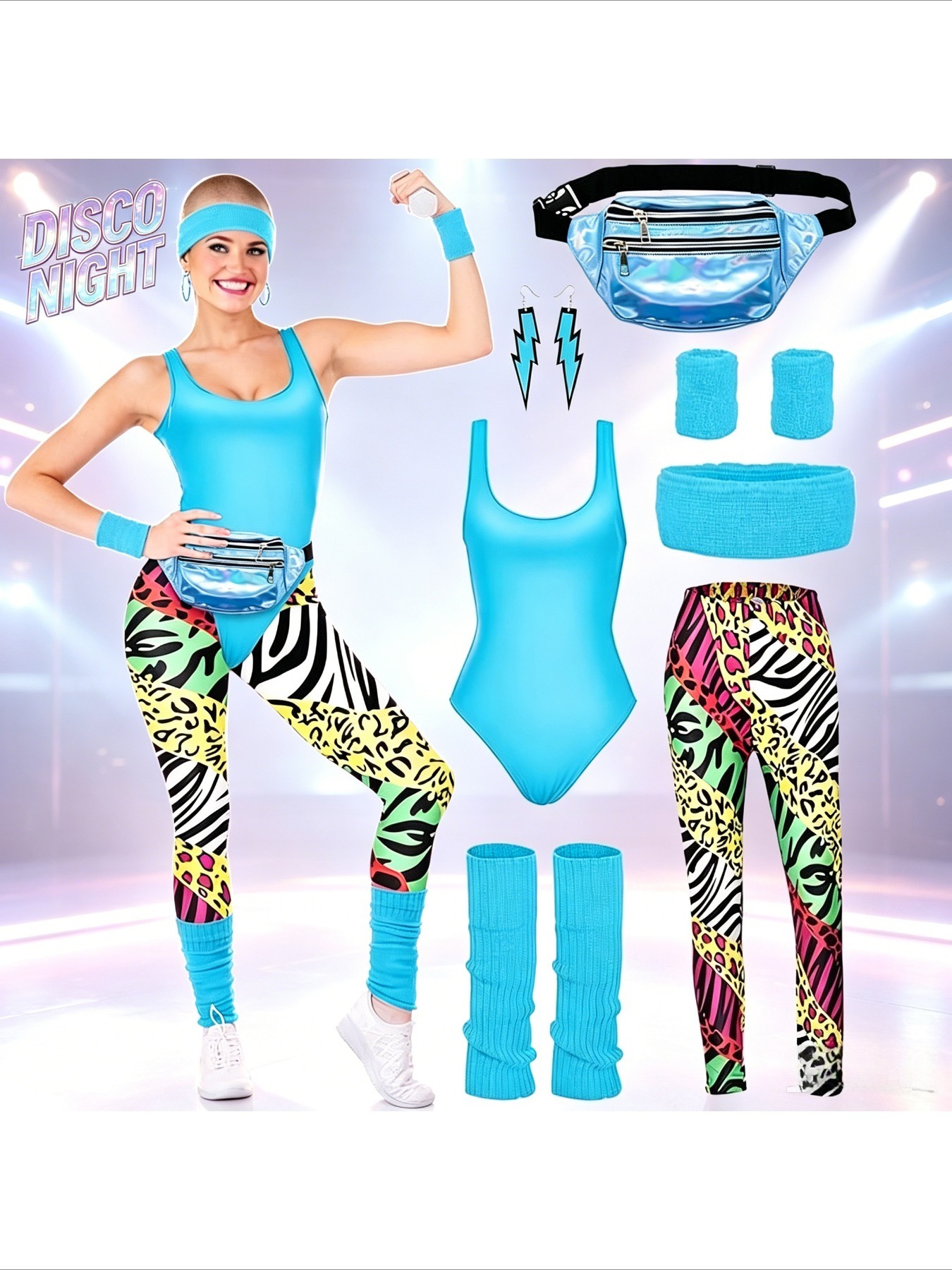 Men's and Women's Disco 80s Re - Women'S Accessories In The 80S ulasan dan harga
