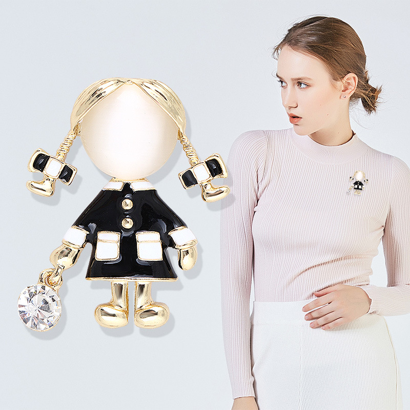 Exquisite Cute Little Girl Bla - Women Jewelry Accessories For Black Dress ulasan dan harga