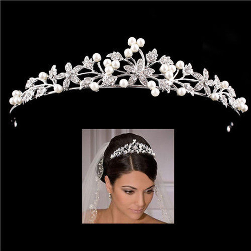 Crystal Wedding Bridal Tiara H - Women Accessories Aesthetic ulasan dan harga
