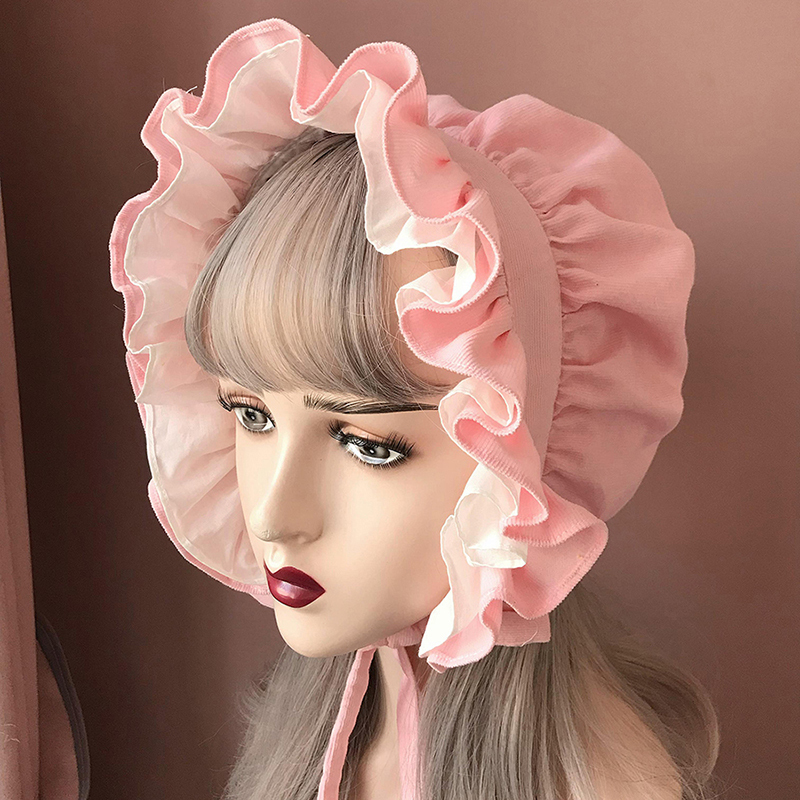 Maid Bonnet Hat Lolita Girl Co - Women'S Victorian Era Accessories ulasan dan harga