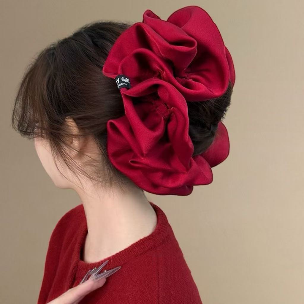 Velvet Oversized Scrunchies -  - Hair Tie Velvet ulasan dan harga