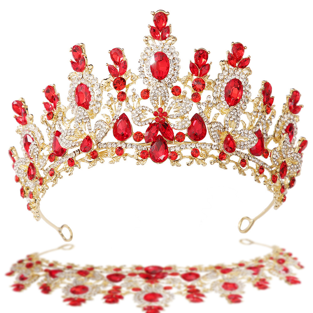 Baroque Princess Red Crystal W - Women Jewelry Accessories For Black Dress ulasan dan harga