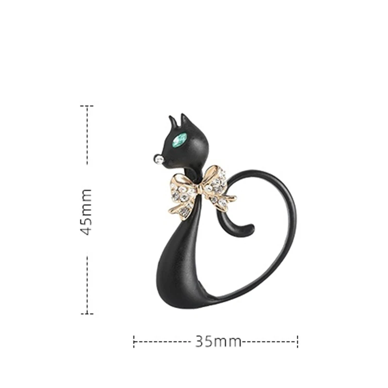 Blucome Cute Animal Black Cat  - Women Jewelry Accessories For Black Dress ulasan dan harga