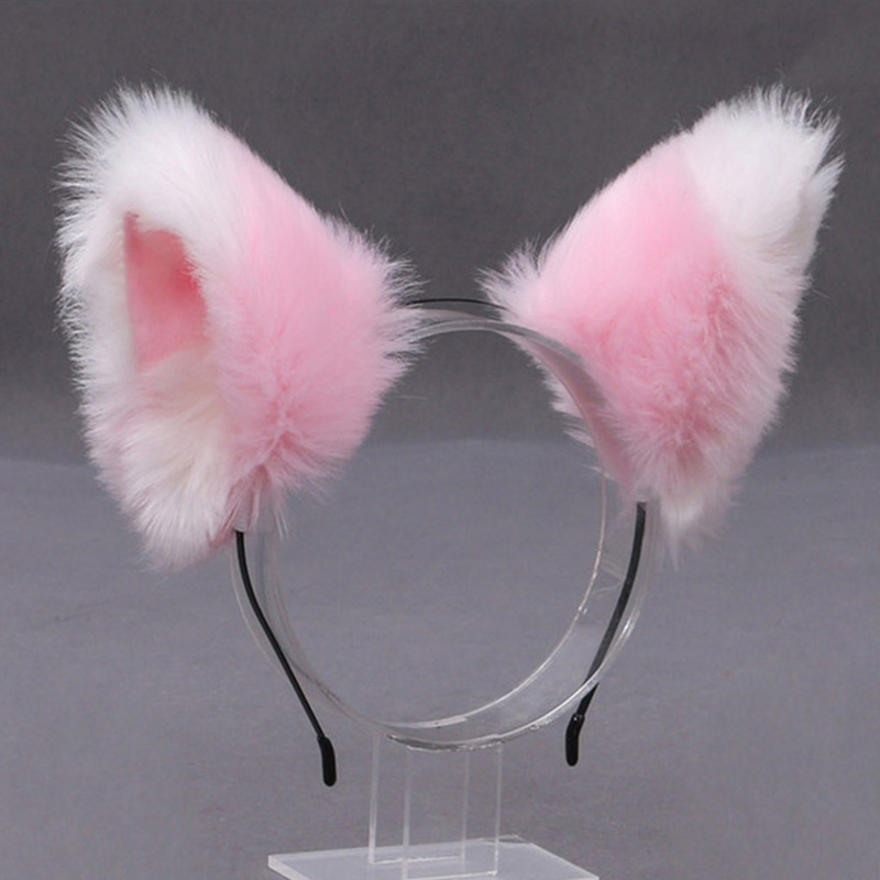 Fluffy Fox Cat Ear Plush Headb - Women Accessories Aesthetic ulasan dan harga