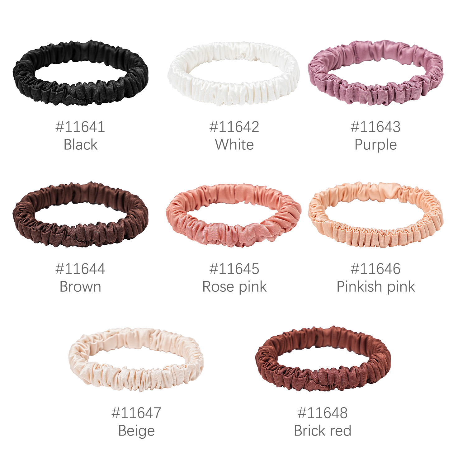 8PCS/Set 100% Pure Mulberry Si - Hair Tie Velvet ulasan dan harga