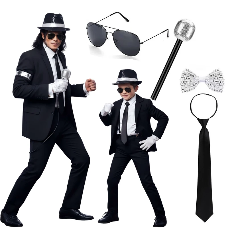 Boys Men 80s Disco Costume Mic - Women'S Accessories In The 80S ulasan dan harga