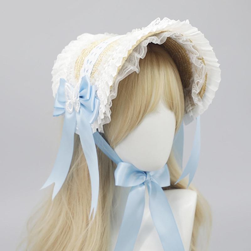 Y3NE Victorian Lace Bonnet Hat - Women'S Victorian Era Accessories ulasan dan harga