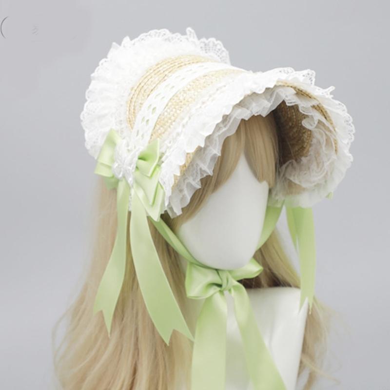 Y3NE Victorian Lace Bonnet Hat - Women'S Victorian Era Accessories ulasan dan harga