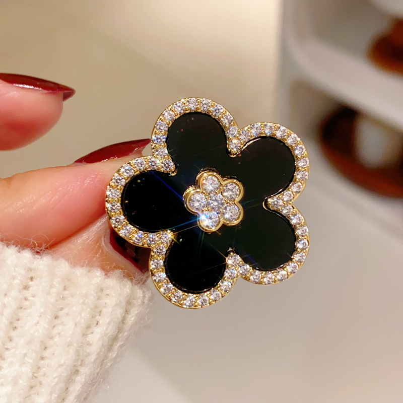 Black Flower Brooches For Wome - Women Jewelry Accessories For Black Dress ulasan dan harga
