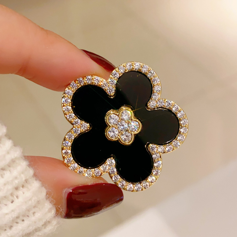 Black Flower Brooches For Wome - Women Jewelry Accessories For Black Dress ulasan dan harga