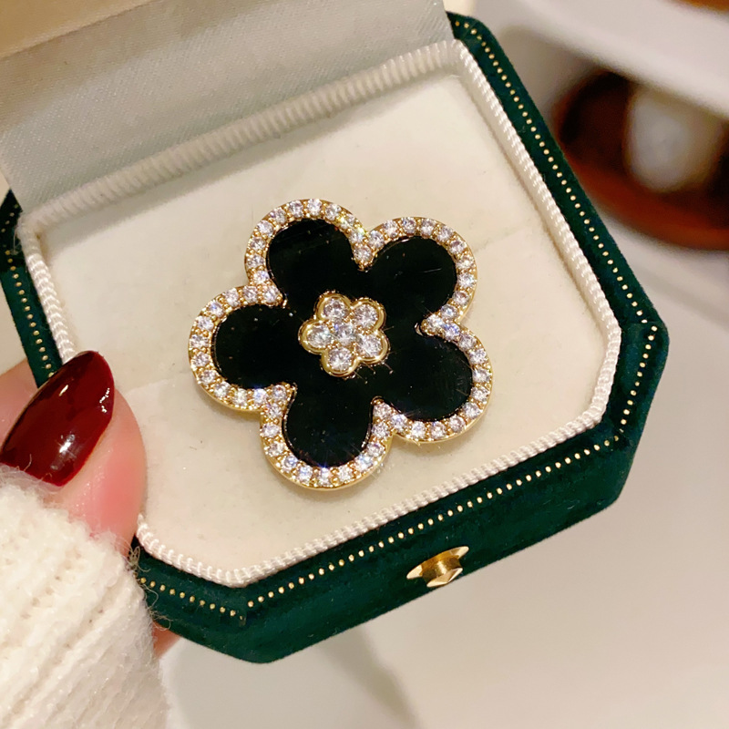 Black Flower Brooches For Wome - Women Jewelry Accessories For Black Dress ulasan dan harga