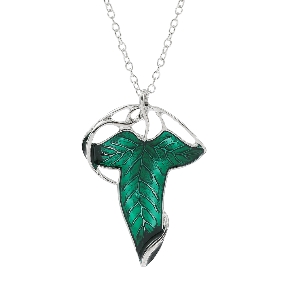 Vintage Green Leaf Pendant Nec - Women Accessories Chain ulasan dan harga
