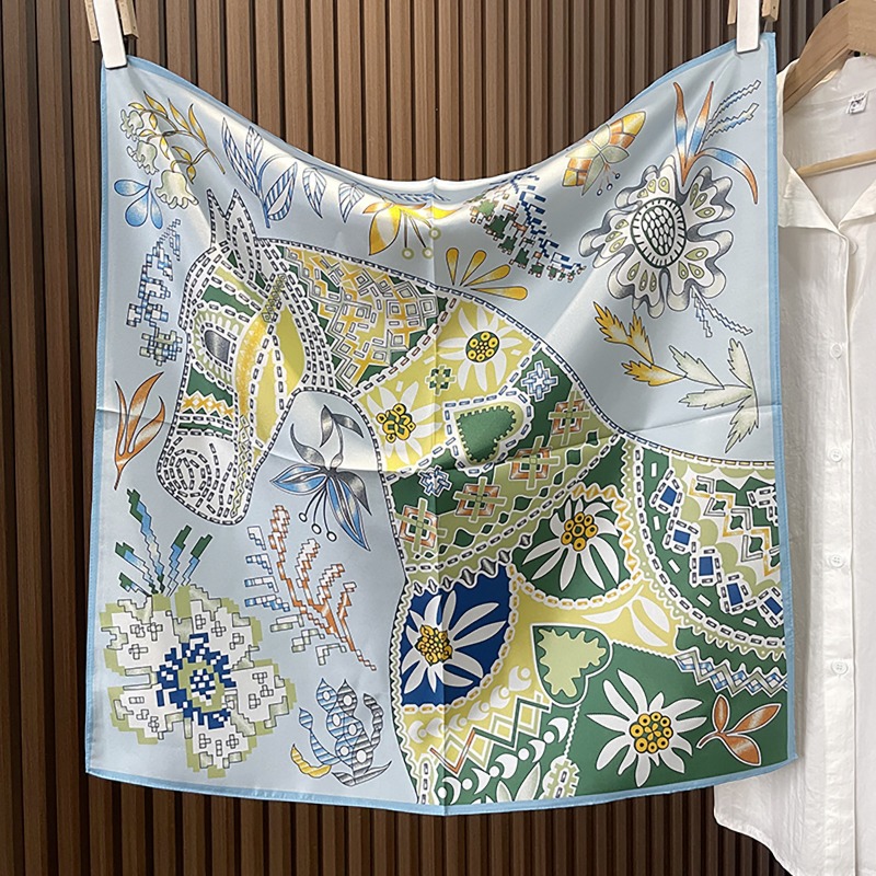 Green Boho Horse Square Scarf  - Women'S Accessories Handbags ulasan dan harga