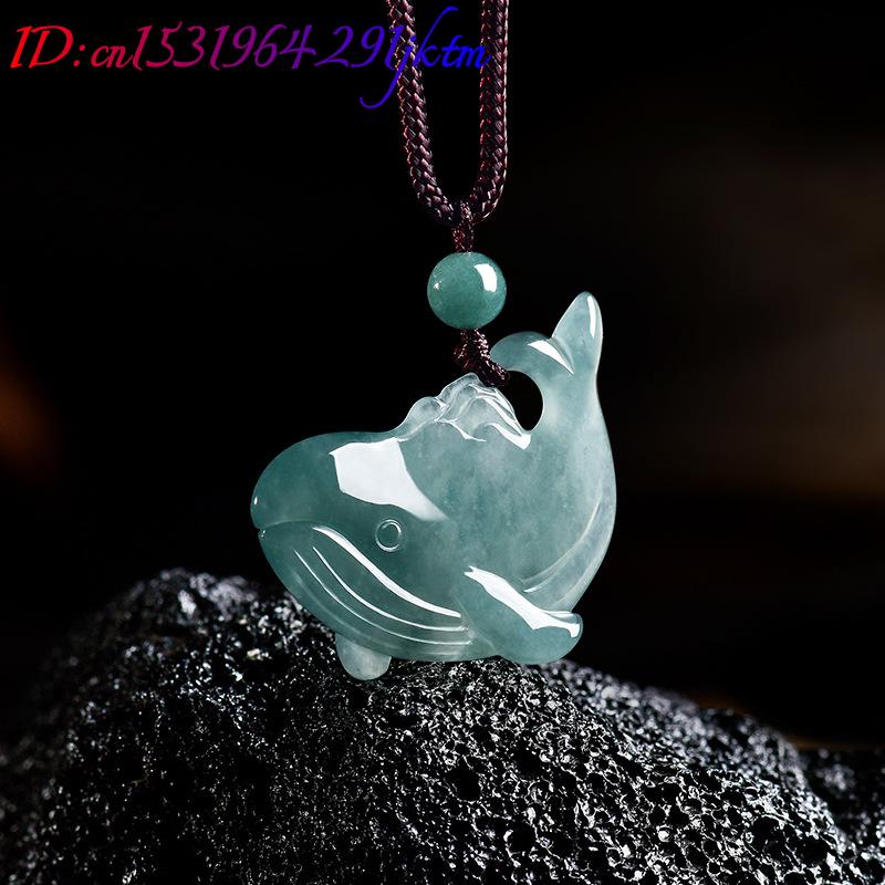 Natural Burmese Jadeite Whale  - Women'S Accessories Jewelry ulasan dan harga