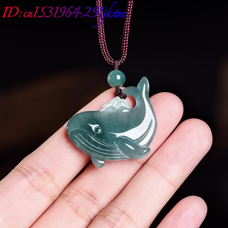 Natural Burmese Jadeite Whale  - Women'S Accessories Jewelry ulasan dan harga