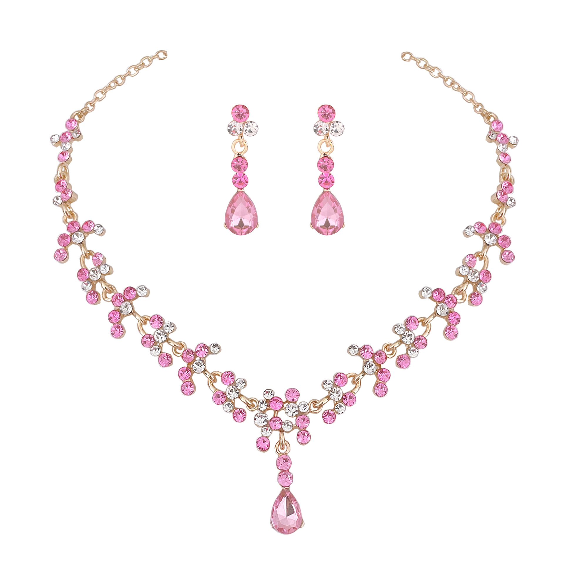 Baroque Pink Purple Crystal Br - Women Jewelry Accessories For Black Dress ulasan dan harga