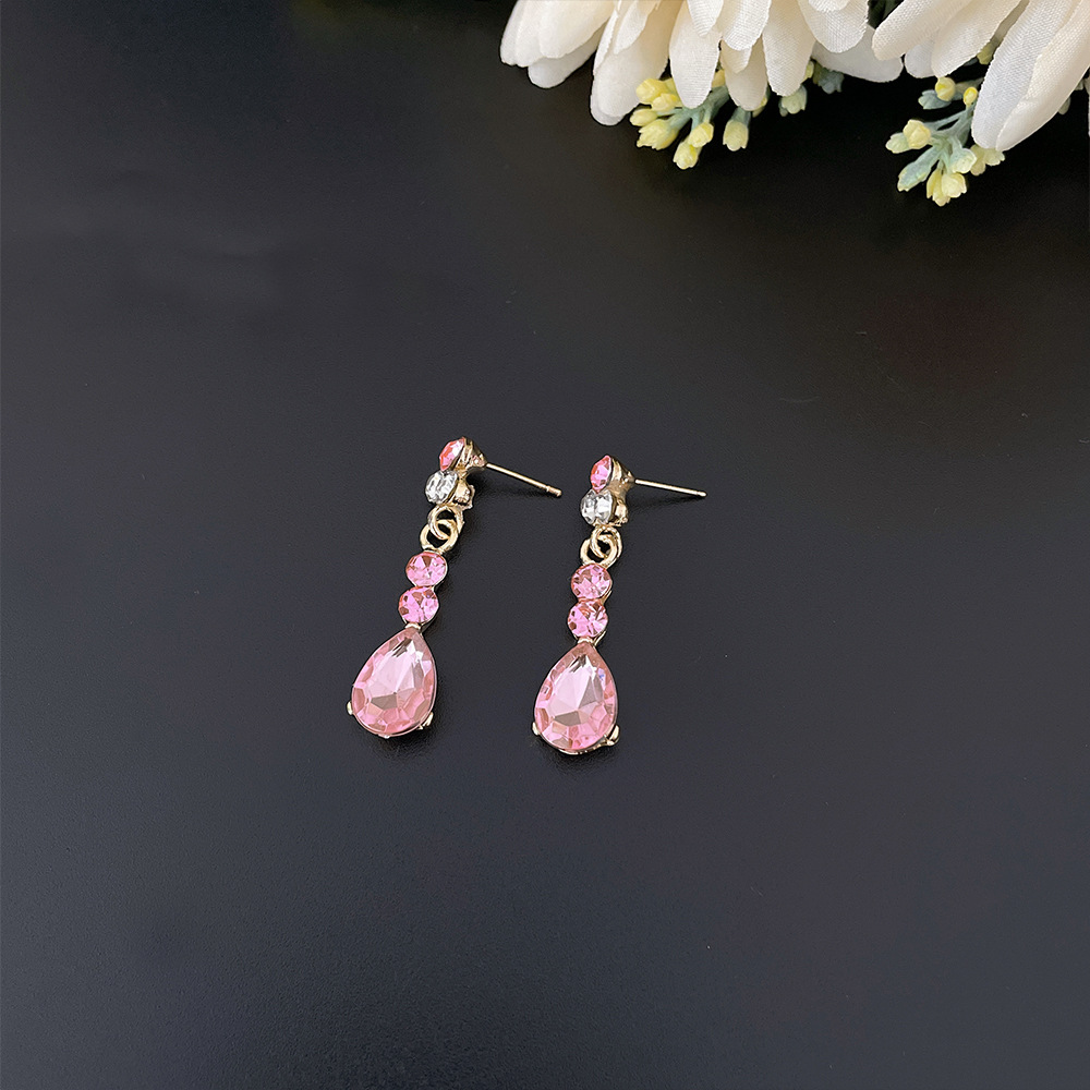 Baroque Pink Purple Crystal Br - Women Jewelry Accessories For Black Dress ulasan dan harga