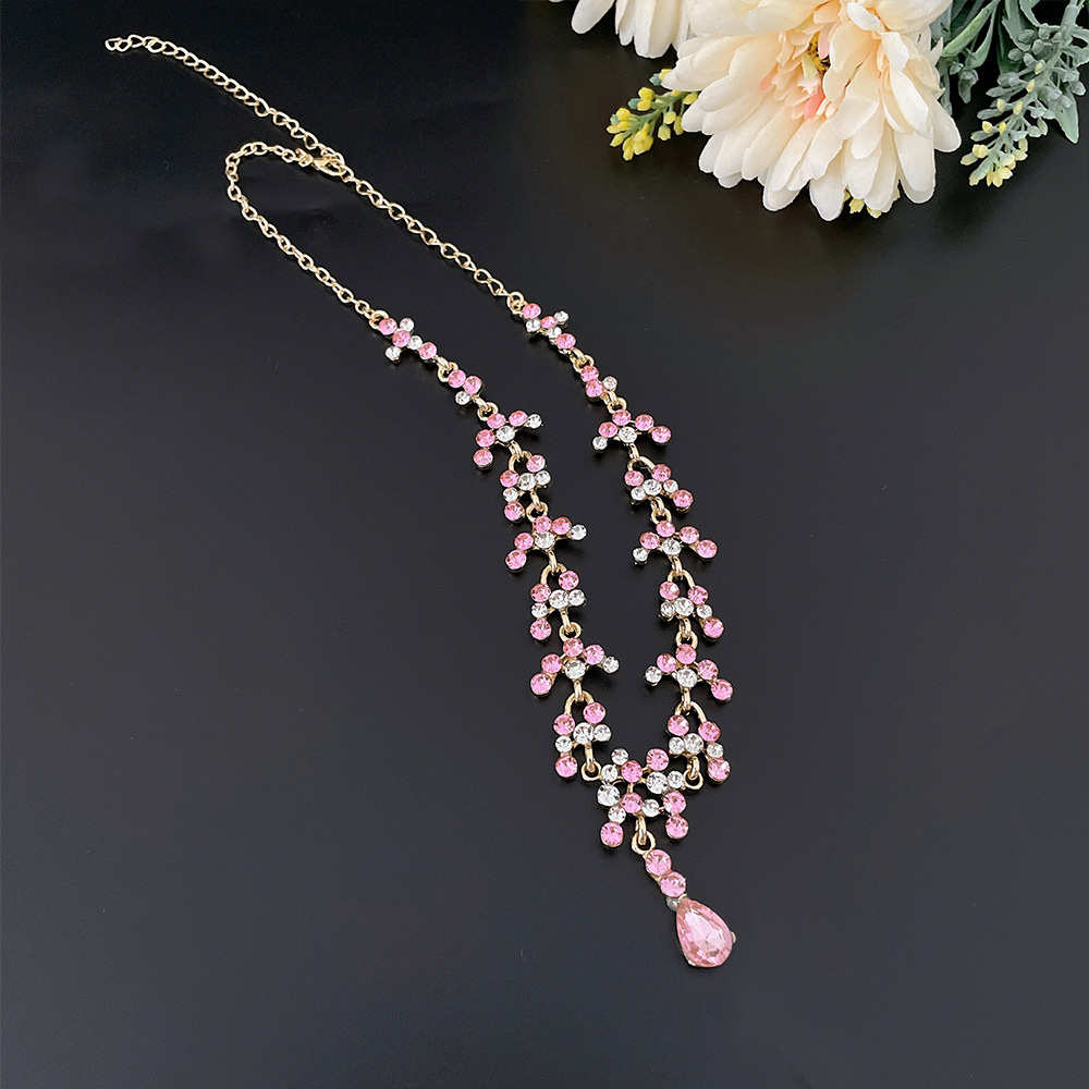 Baroque Pink Purple Crystal Br - Women Jewelry Accessories For Black Dress ulasan dan harga