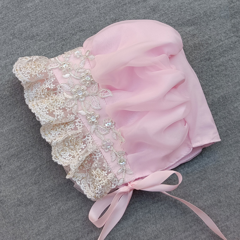 Victorian Bonnet Ruffles Villa - Women'S Victorian Era Accessories ulasan dan harga