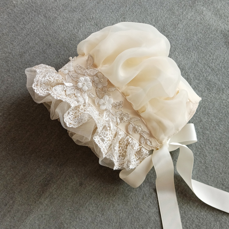 Victorian Bonnet Ruffles Villa - Women'S Victorian Era Accessories ulasan dan harga