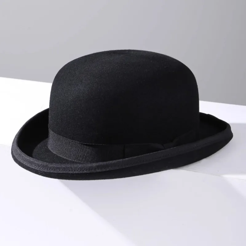 100% Wool Bowler Hat for Men B - Women'S Victorian Era Accessories ulasan dan harga