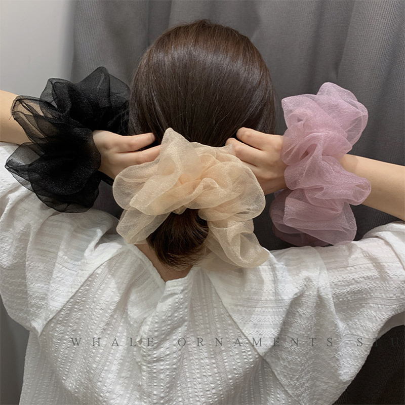 2022 Summer Organza Scrunchies - Hair Tie Velvet ulasan dan harga