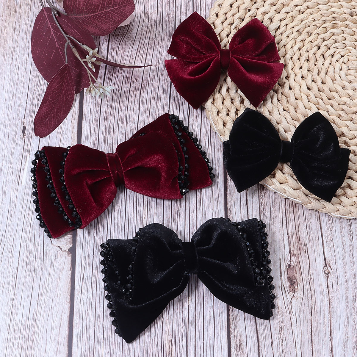 Wine Red Black Classics Style  - Women Jewelry Accessories For Black Dress ulasan dan harga