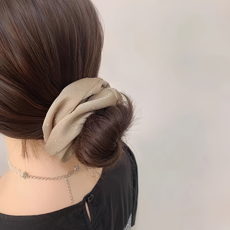 1/3PCS Satin Scrunchies With R - Hair Tie Velvet ulasan dan harga
