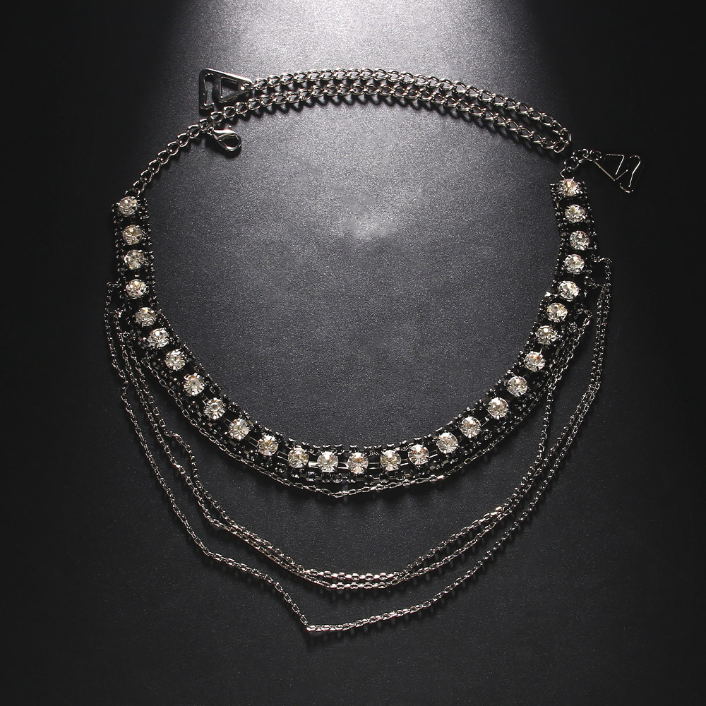 Stonefans Black Layered Should - Women Jewelry Accessories For Black Dress ulasan dan harga