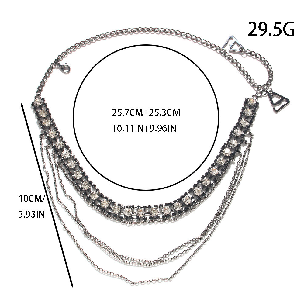 Stonefans Black Layered Should - Women Jewelry Accessories For Black Dress ulasan dan harga