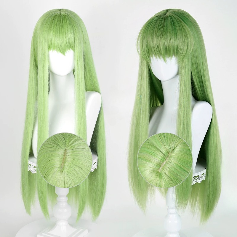 Anime CC Cosplay Green Wig Lon - Women Accessories Aesthetic ulasan dan harga