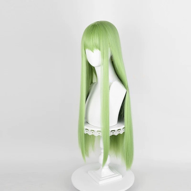 Anime CC Cosplay Green Wig Lon - Women Accessories Aesthetic ulasan dan harga