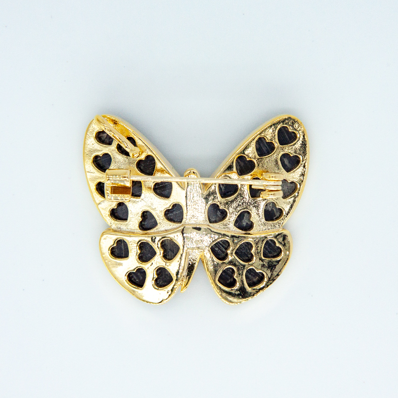 Natural Shell Butterfly Brooch - Women Jewelry Accessories For Black Dress ulasan dan harga