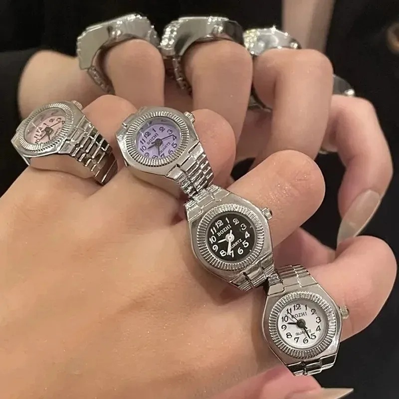 Retro Watch Ring Y2K Punk Quar - Women'S Accessories In The 80S ulasan dan harga